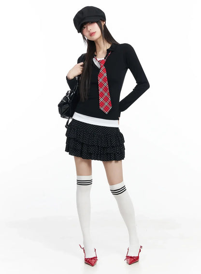 Classic Checkered Tie IF505