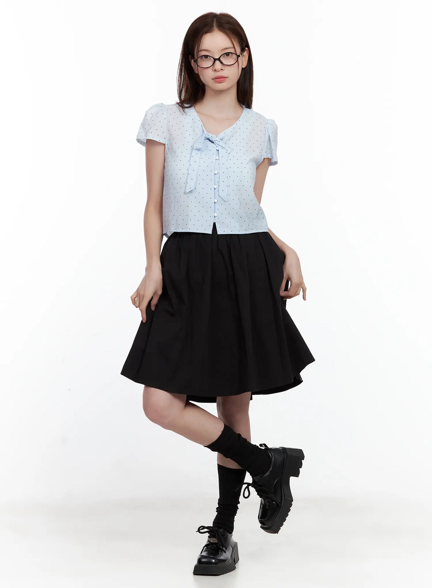 Classic Black Midi Skirt CL502