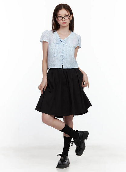 Classic Black Midi Skirt CL502
