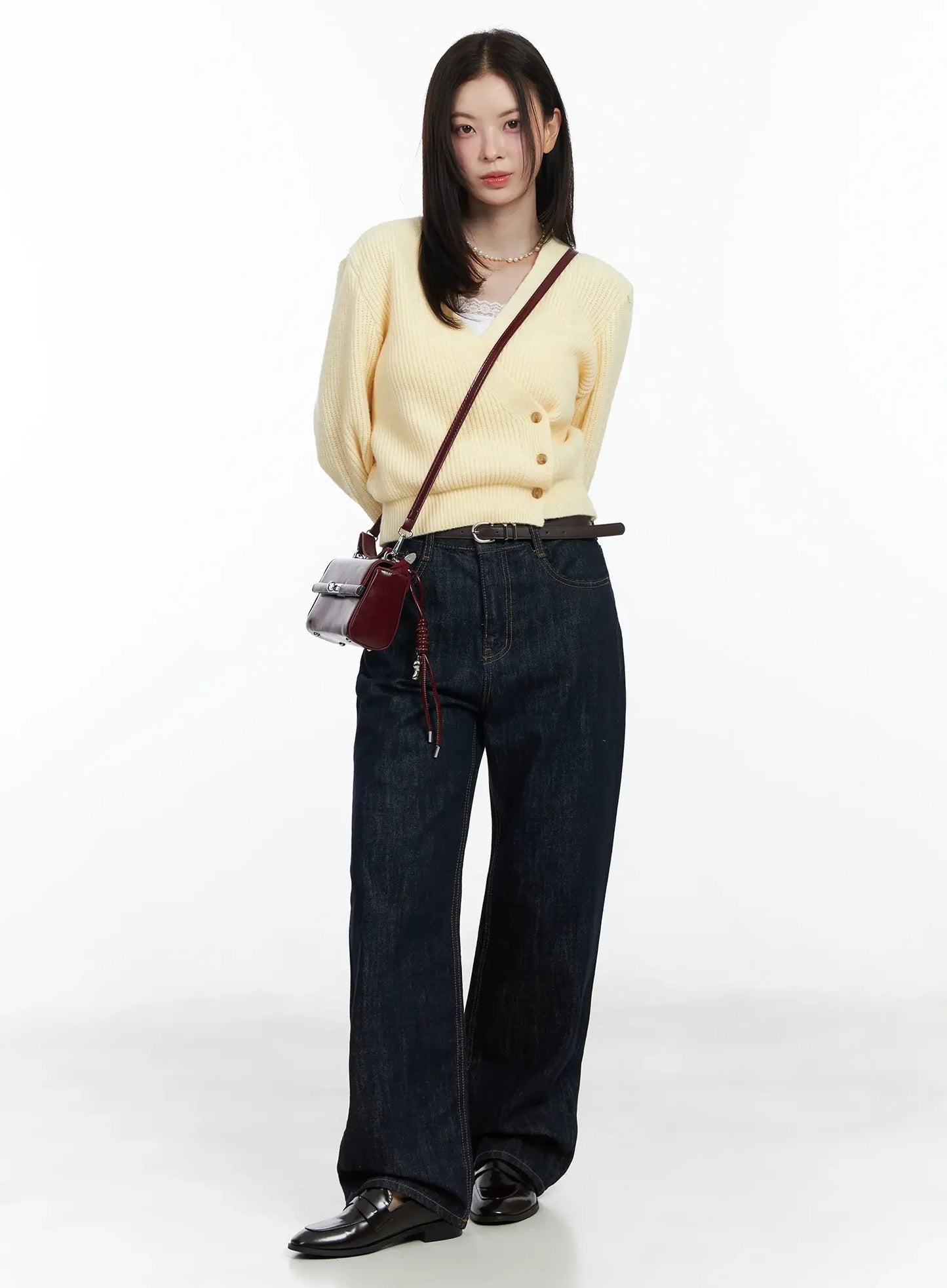 Anai Stitched Wide Leg Jeans IF520