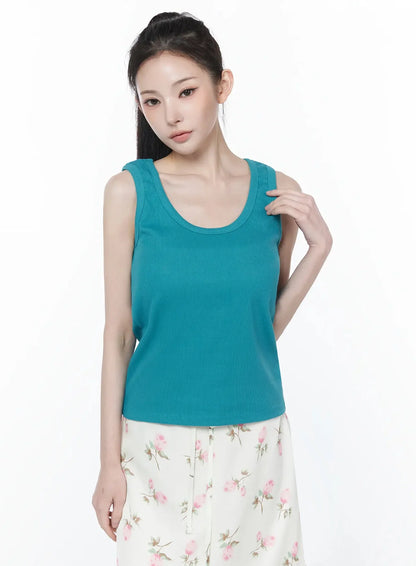 Casual Knit Loose-Fit Tank Top IY515