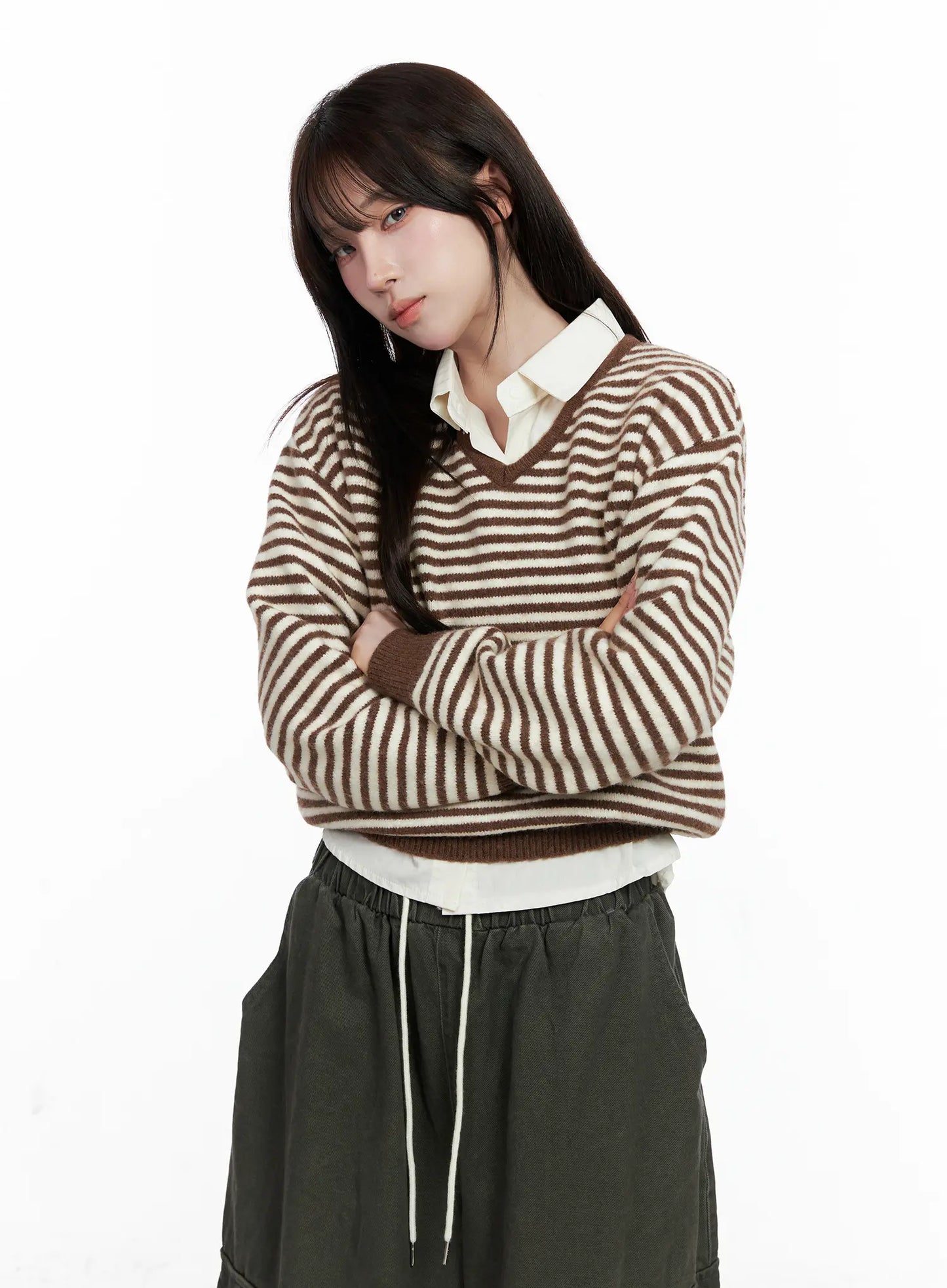 Casual Plaid Long Sleeve Top CO520