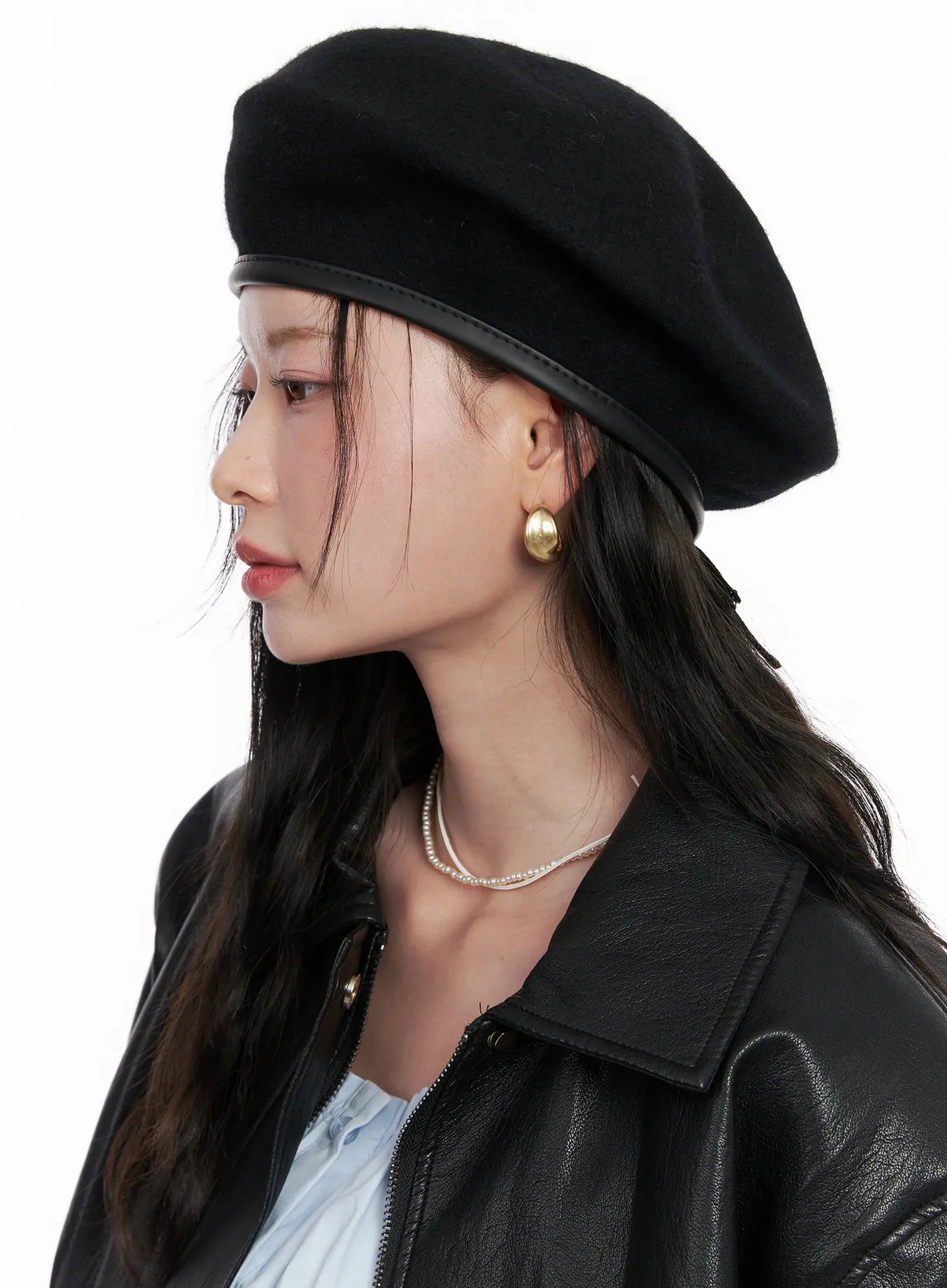 Classic Wool-Blend Beret CN504