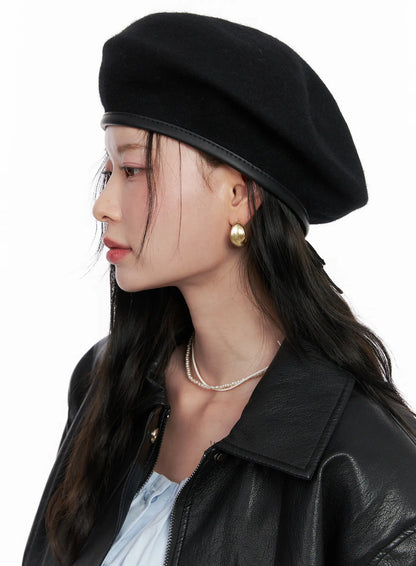Classic Wool-Blend Beret CN504