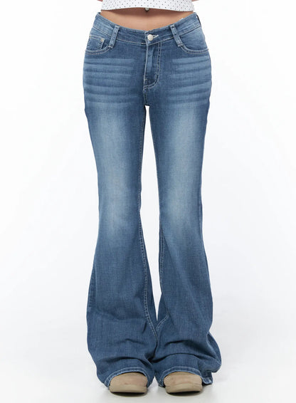 Alva Hip-Pad Low Rise Bootcut Jeans CU501