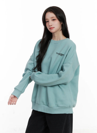 Bear Graphic Oversized Sweatshirt CN527