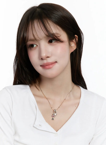 Chic Heart and Cross Necklace CM505
