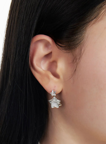 Asymmetric Star Earrings CJ523