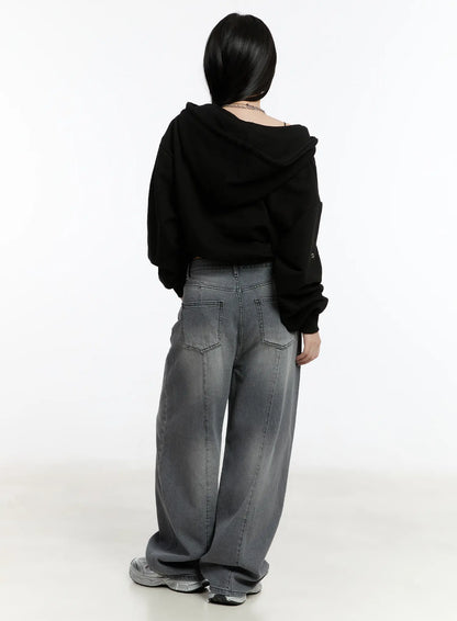 Armani Washed Wide Leg Jeans CM511