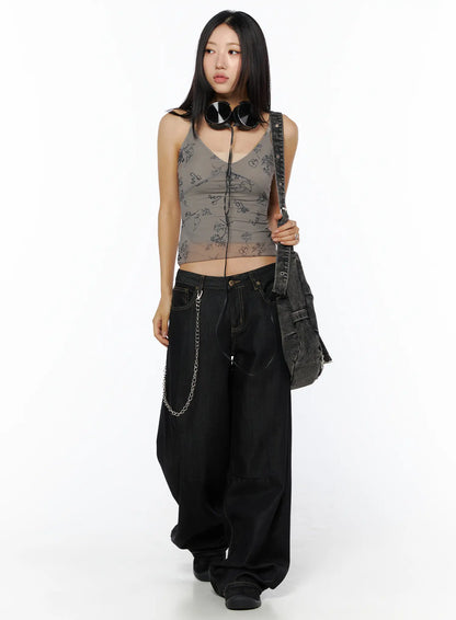 Chandler Wide Leg Jeans CU512