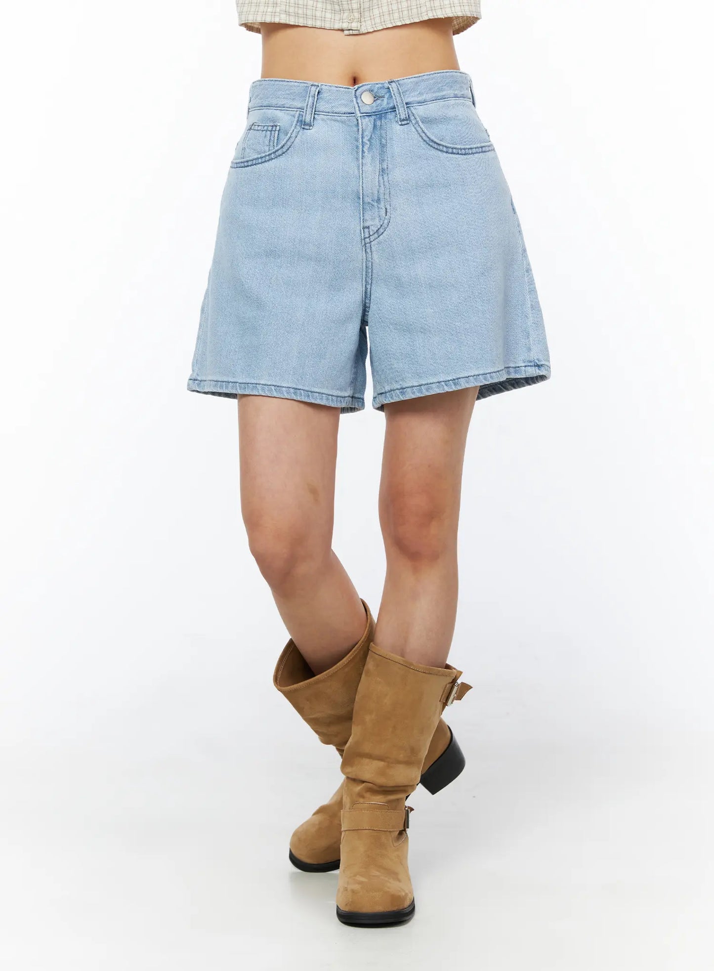 Casual Relaxed-Fit Jorts CU522