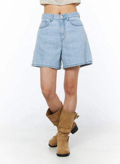 Casual Relaxed-Fit Jorts CU522