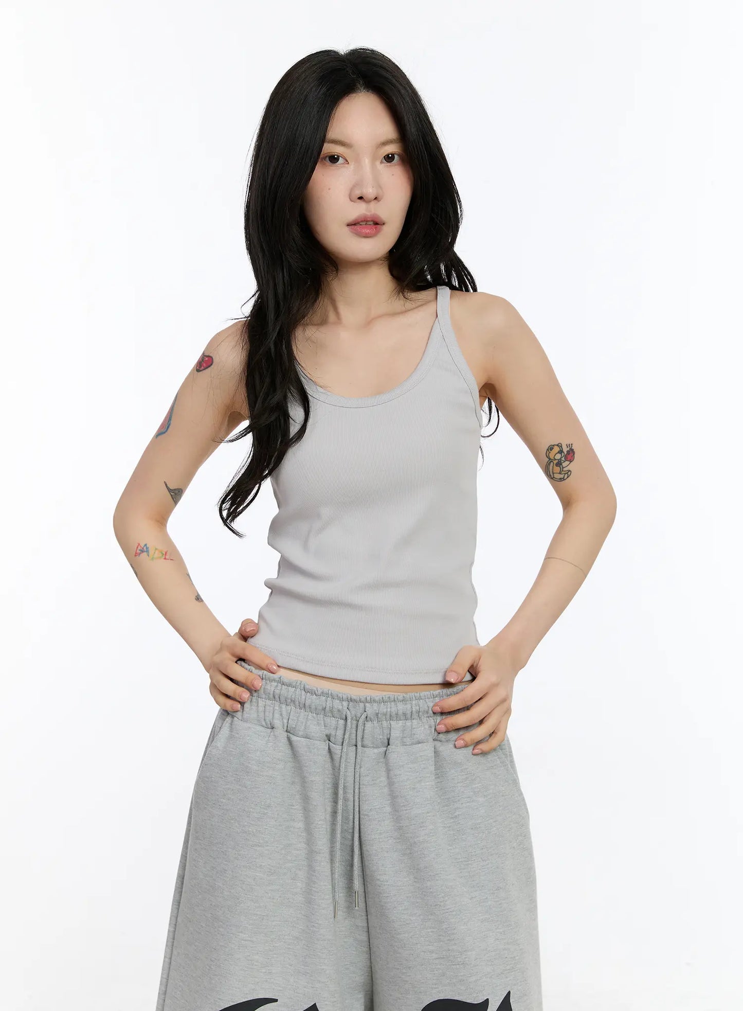 Basic Ribbed Tank Top CA506