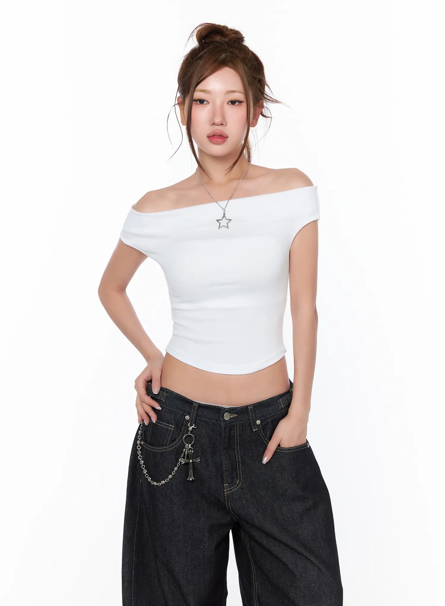 Basic Off-Shoulder Top CA515