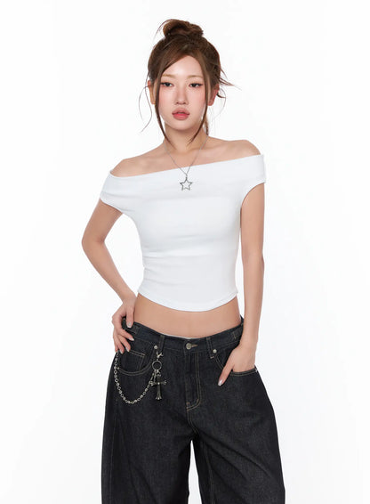 Basic Off-Shoulder Top CA515