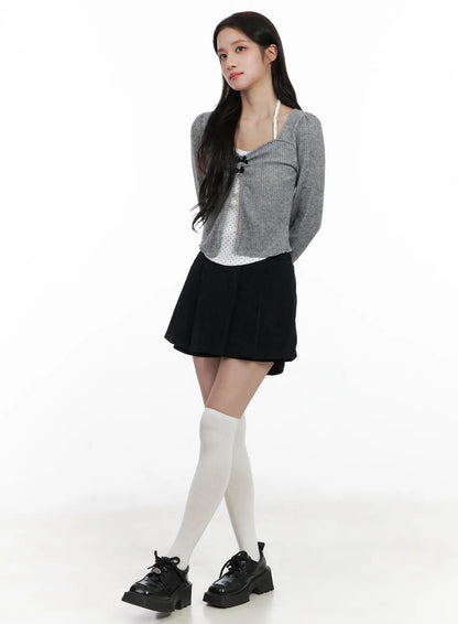 Classic Pleated Mini Skirt CN527