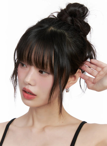 Chunky Double Hoop Earrings CG519