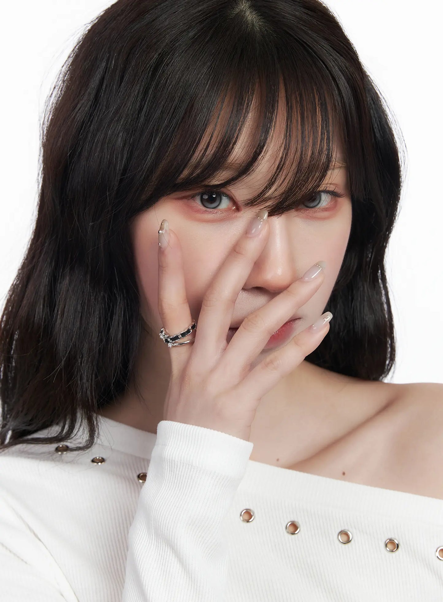 Black Twisted Ring CF525