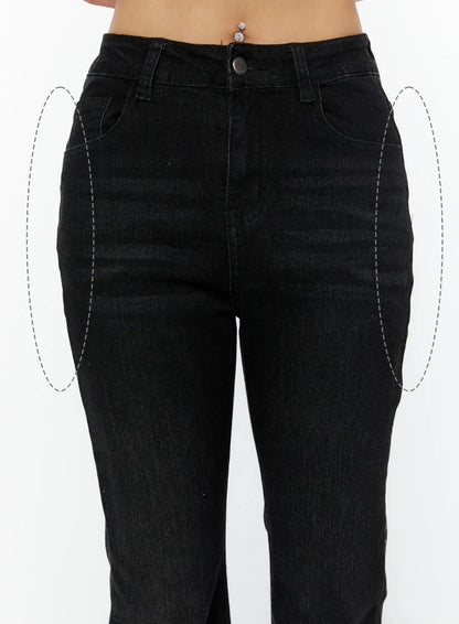 Alfie Hip-Pad Bootcut Jeans CY520