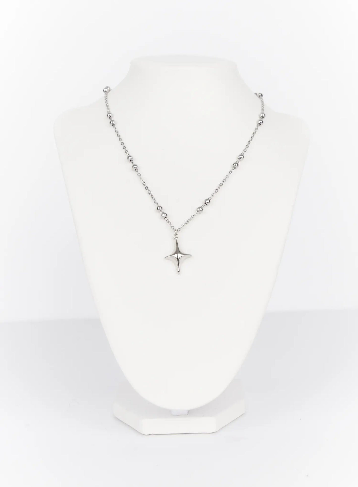 Beaded Star Charm Necklace IN514