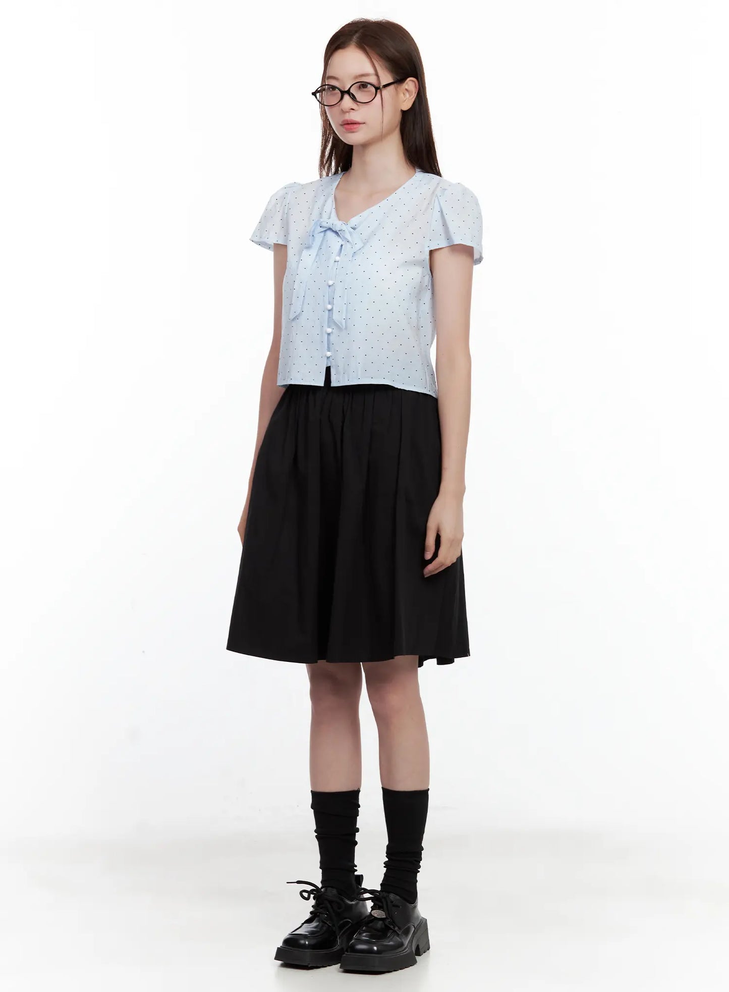 Classic Black Midi Skirt CL502
