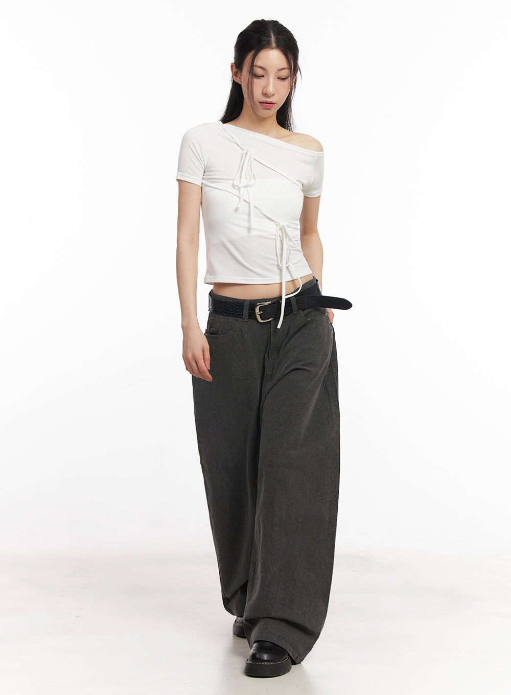 Classy Textured Buckle Belt IY529
