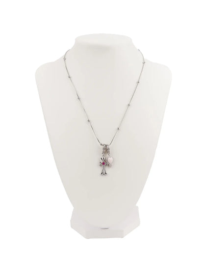 Chic Heart and Cross Necklace CM505