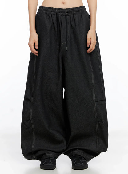 Ayra Graphic Baggy Jeans IO516