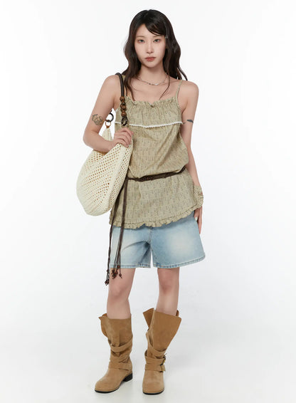 Adair Washed Wide Leg Jorts CY515