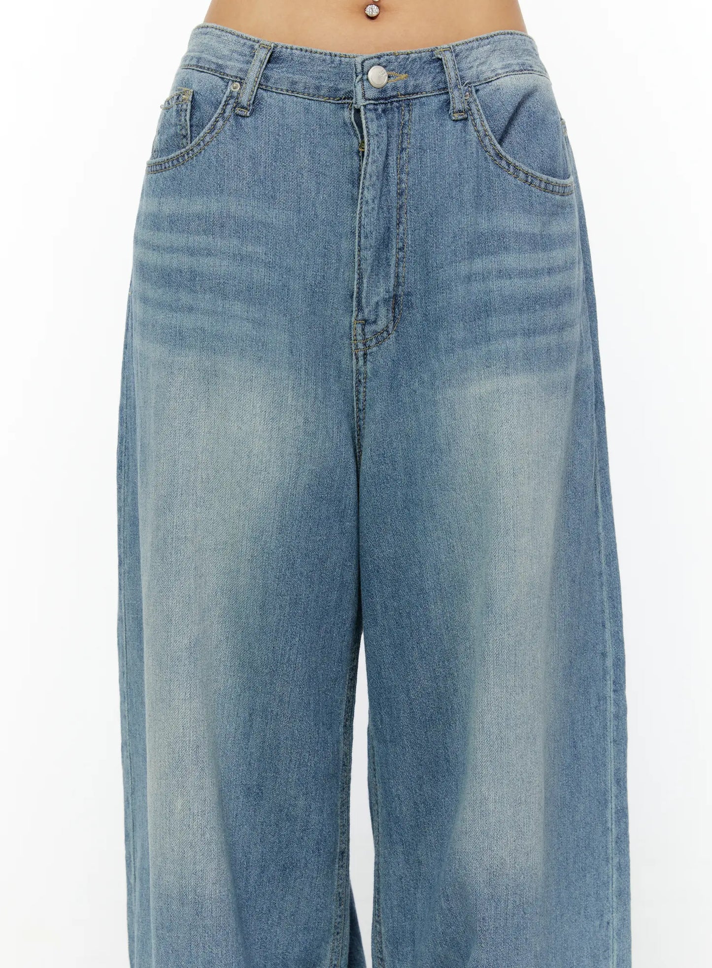 Aela Summer Wide Leg Jeans CY521