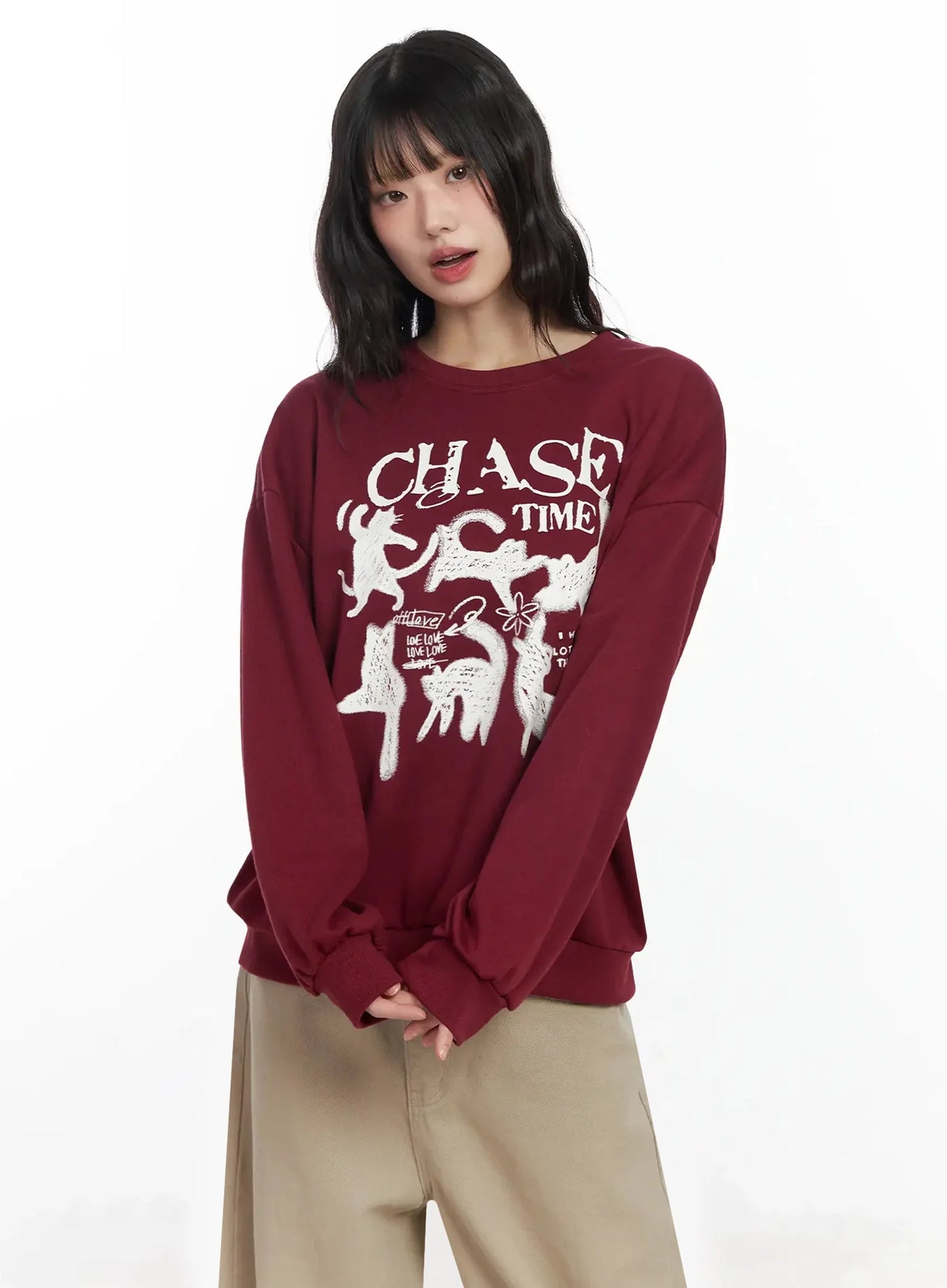 Chase Time Graphic Sweatshirt F516