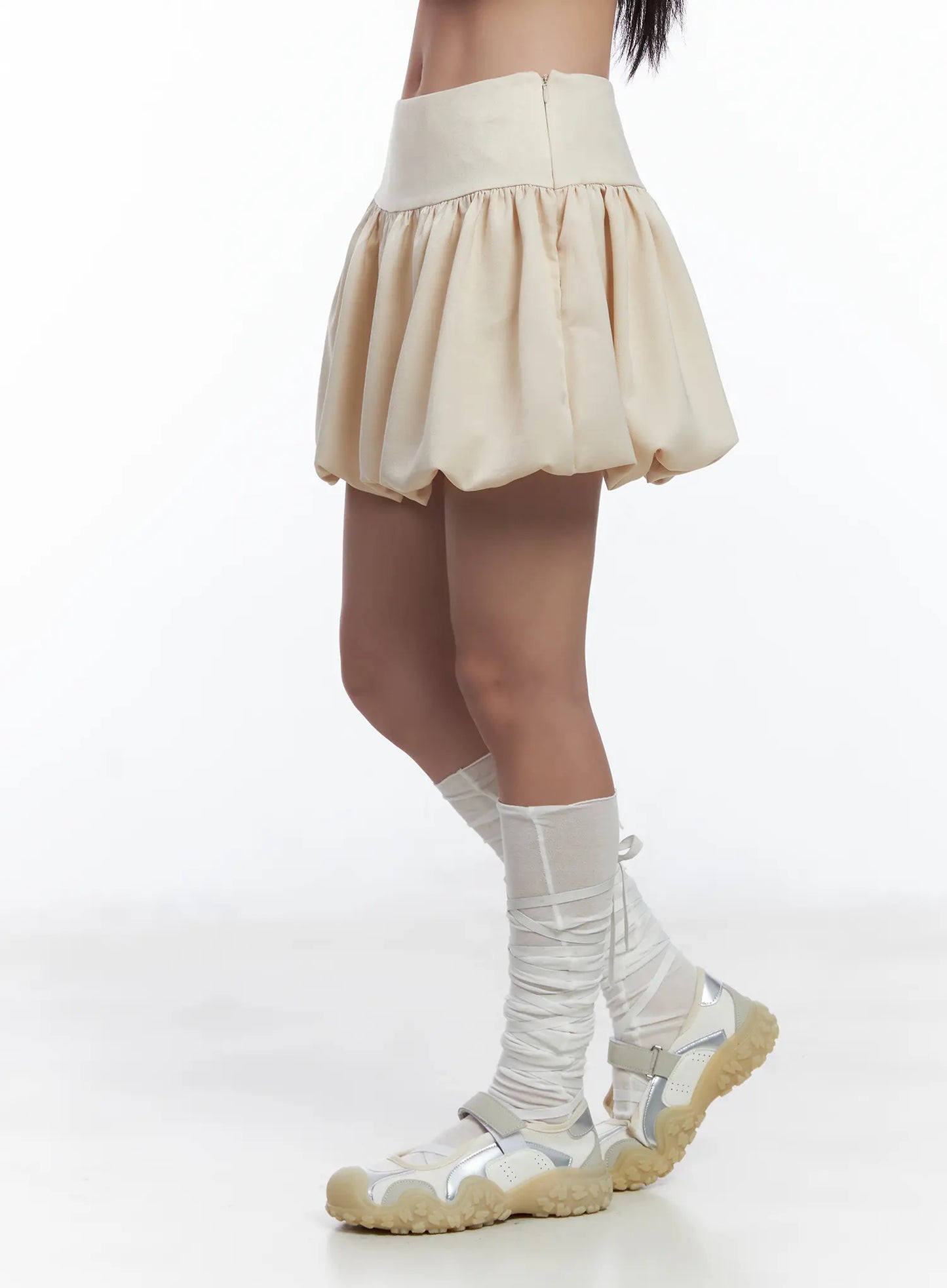Bubble Hem Mini Skirt CJ530