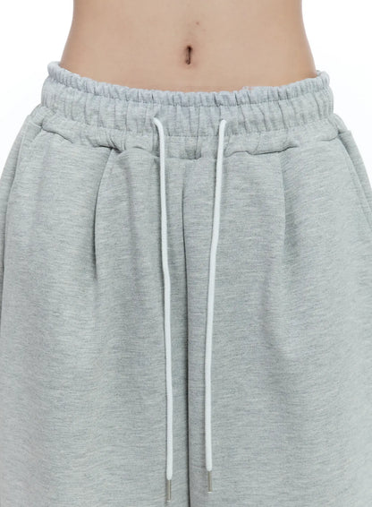 Casual Wide-Leg Bermuda Sweatshorts CG513