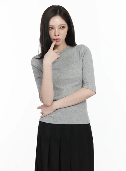 Basic Mid-Length Long Sleeve Top IF502