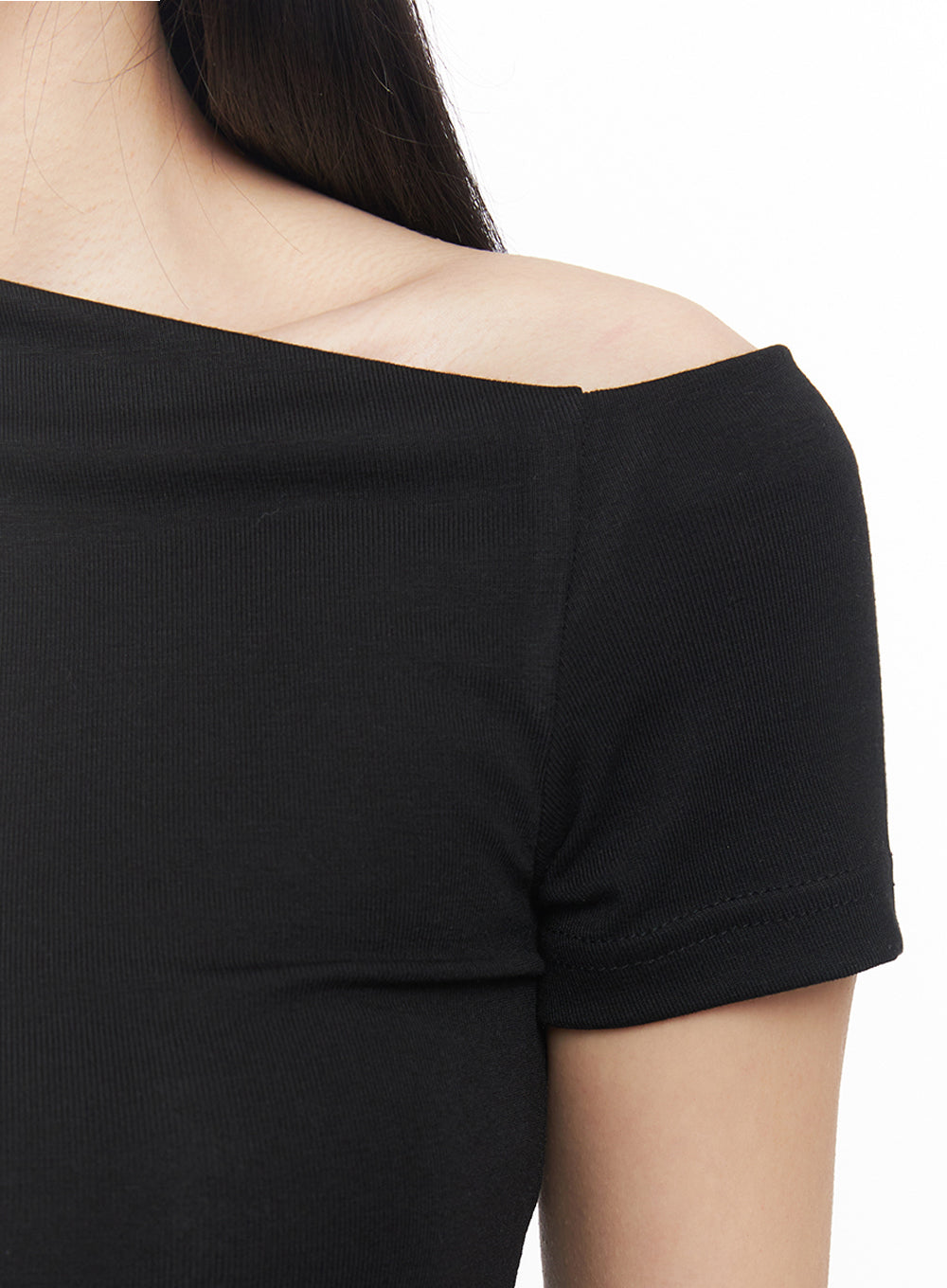 Classic One-Shoulder Crop Top IY516