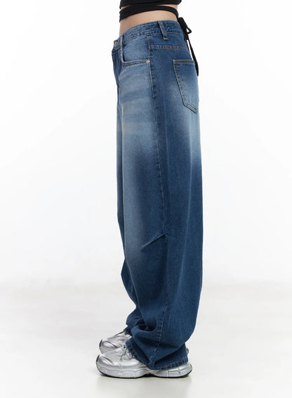 Azari Washed Baggy Jeans CJ530