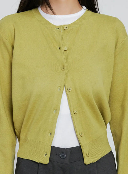 Casual Button-Up Cardigan IN507