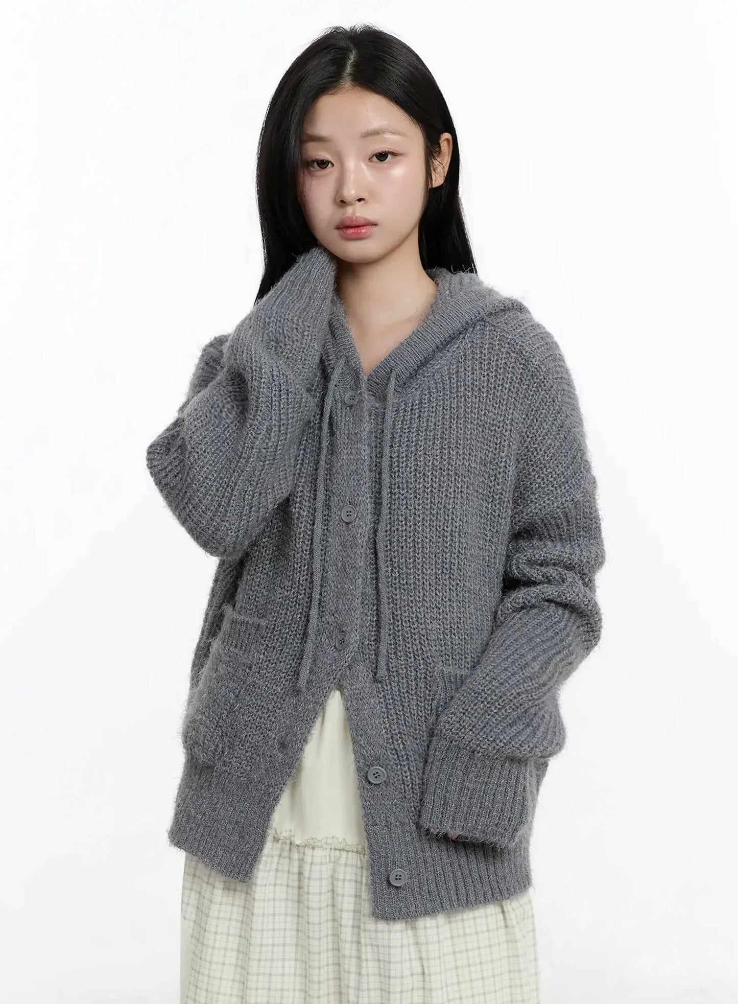 Button-Up Knit Cardigan IM519