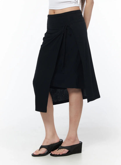 Asymmetrical Midi Skirt CY529