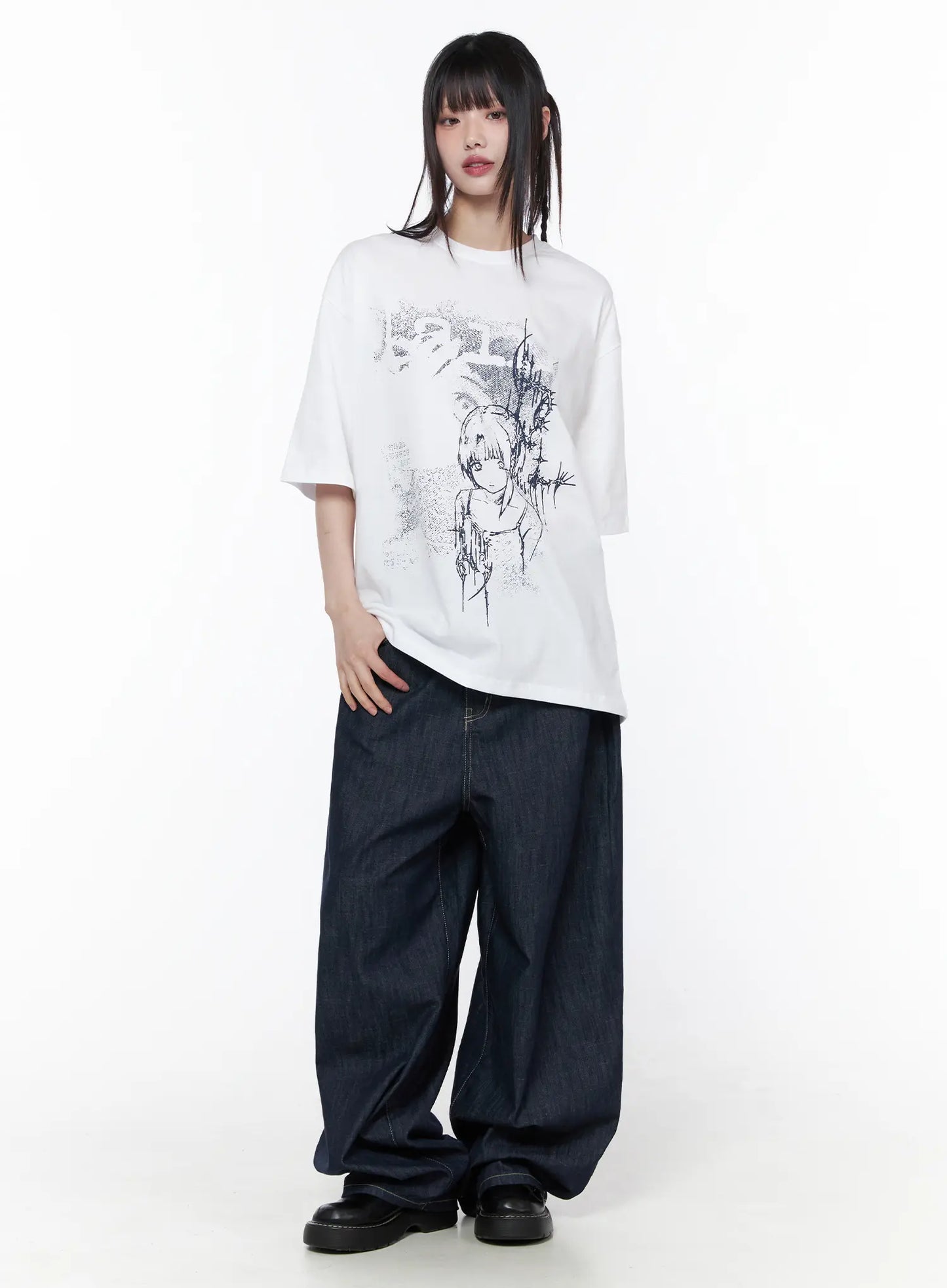 Casual Graphic Short Sleeve Top CU519