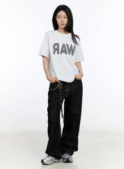 Athe Wide Stripe Jeans CA506