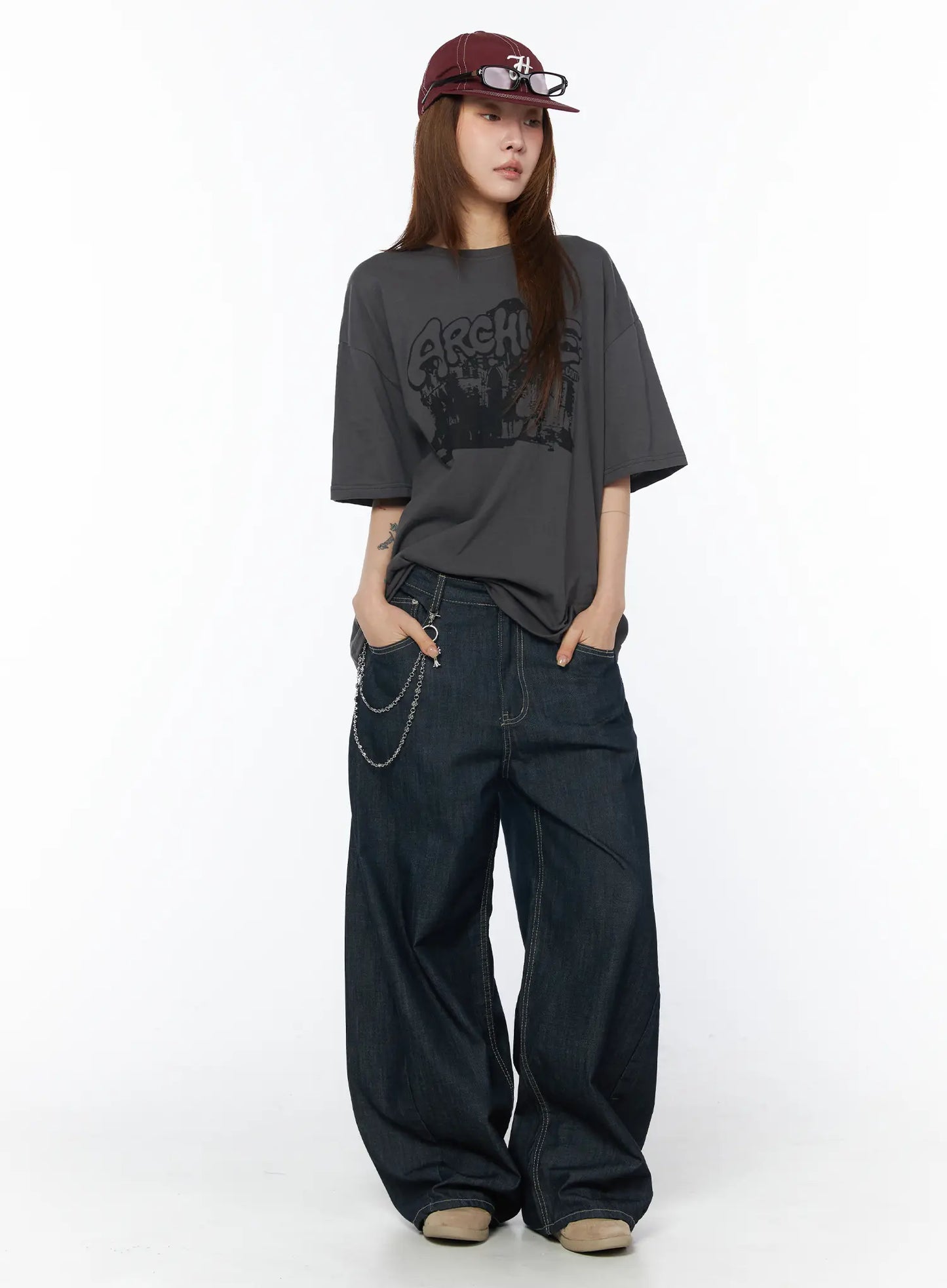 Campbell Wide Leg Jeans CY528