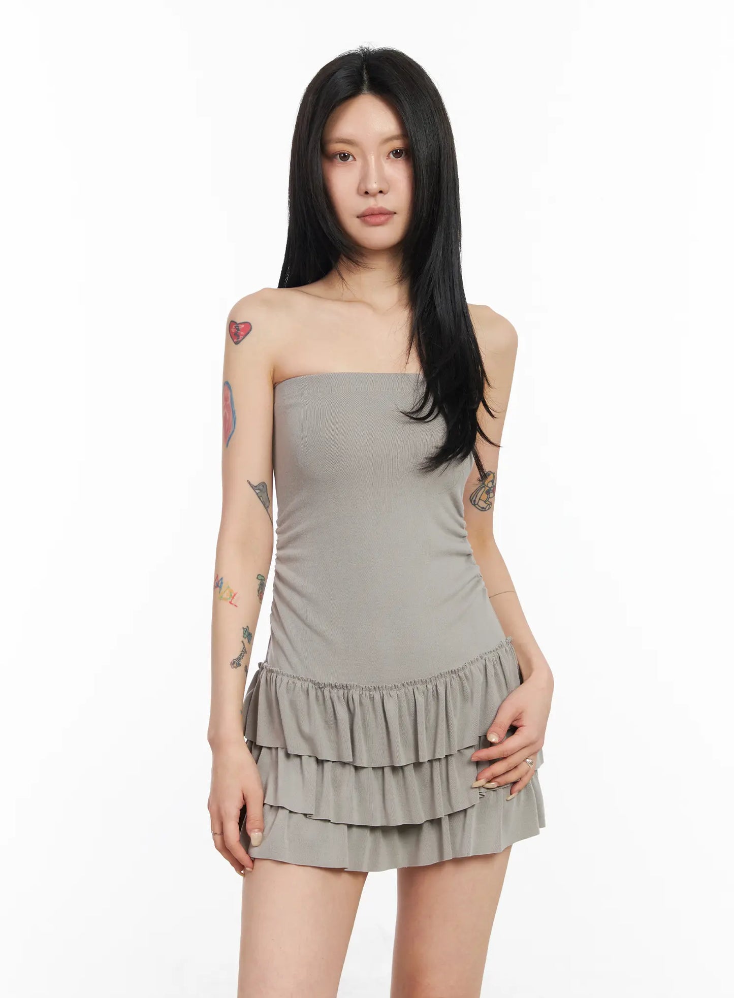Chic Ruffle Tube Dress CM517