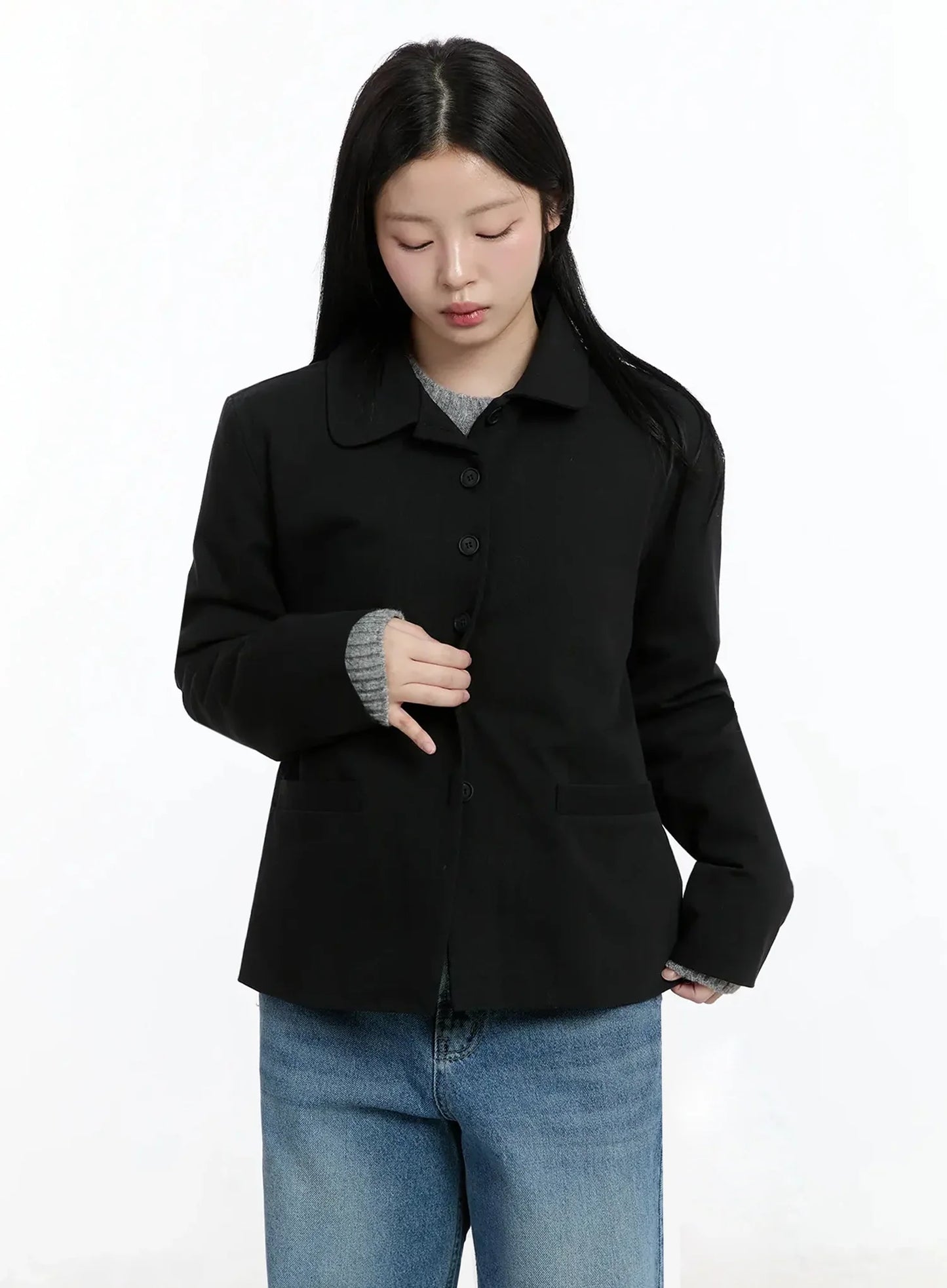 Classic Button-Up Blazer IM519