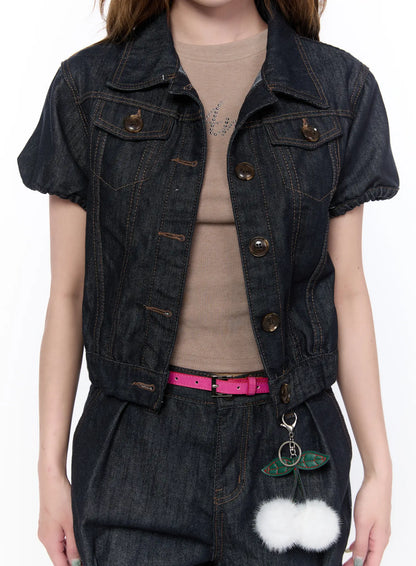 Casual Puff Short Sleeve Jacket CA522