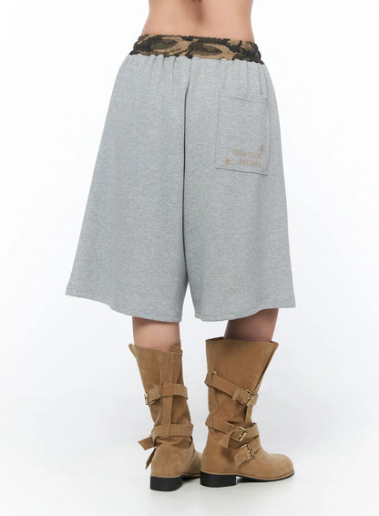 Camo Print Bermuda Shorts CY513