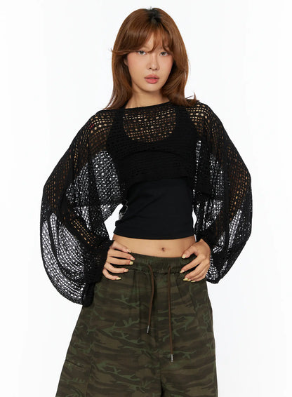 Boatneck Knit Long Sleeve Top CU517