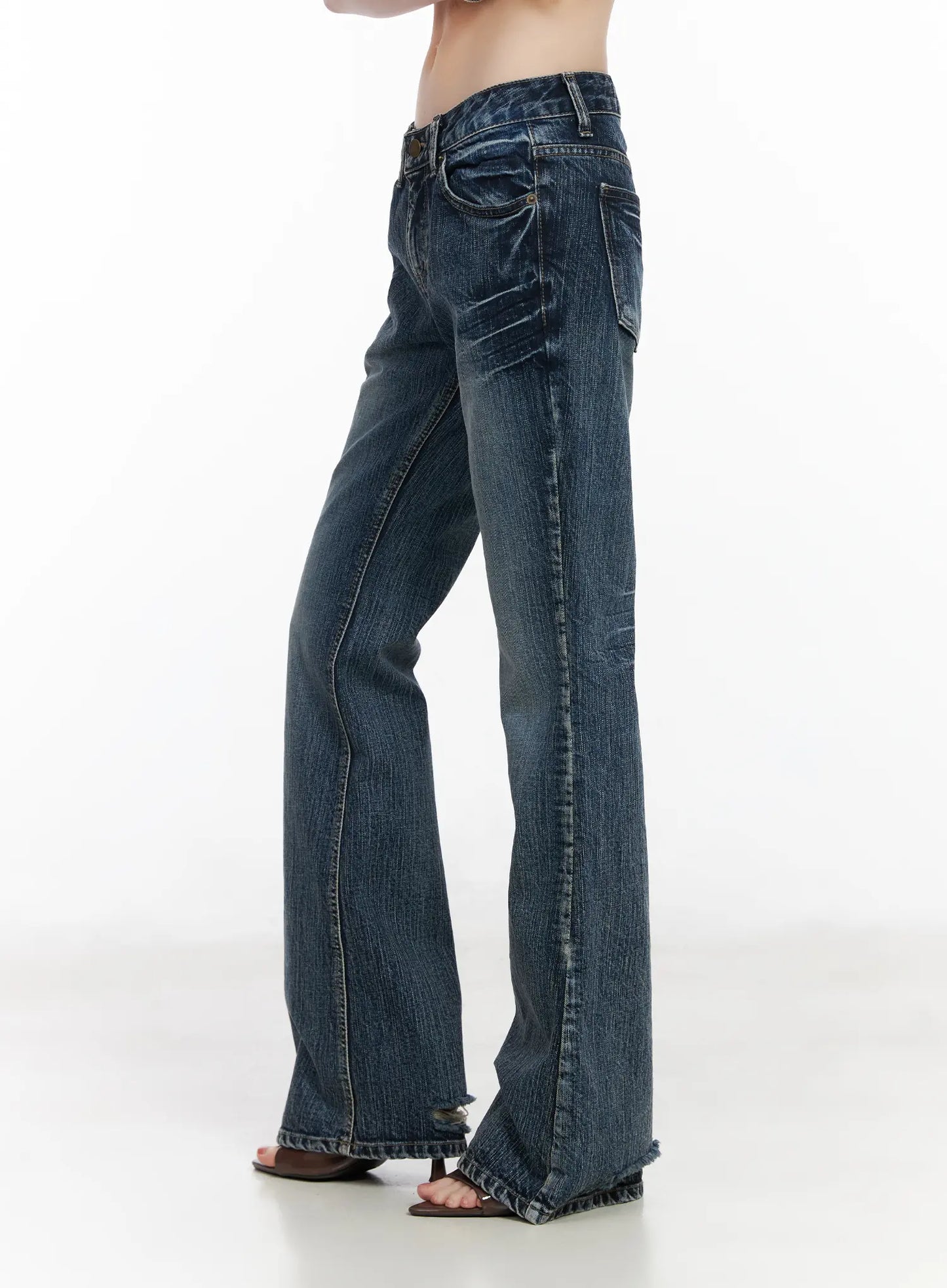 Carey Vintage Washed Bootcut Flared Jeans CM526