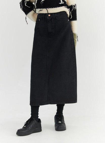 Classic Cotton Maxi Skirt CO330