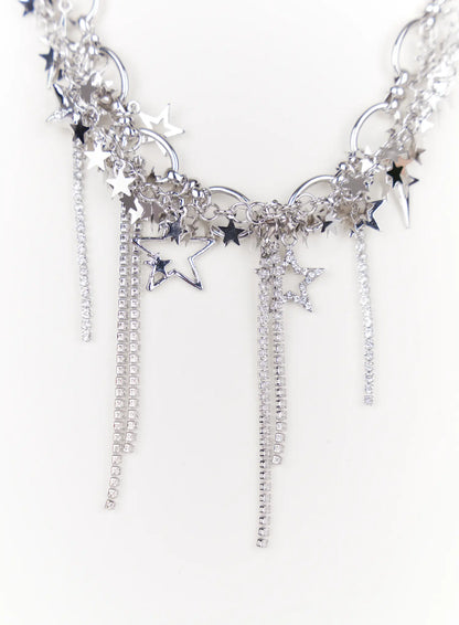 Chunky Starlit Chain Necklace IO527